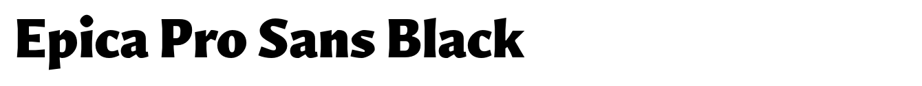 Epica Pro Sans Black image